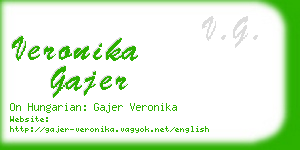 veronika gajer business card